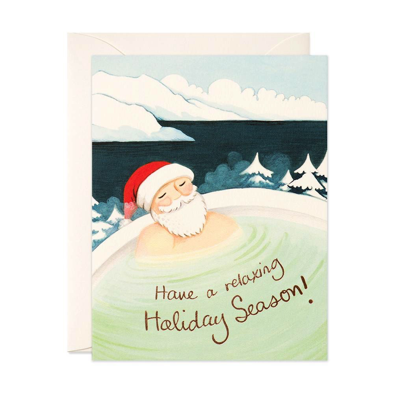 Hot Springs Santa Card