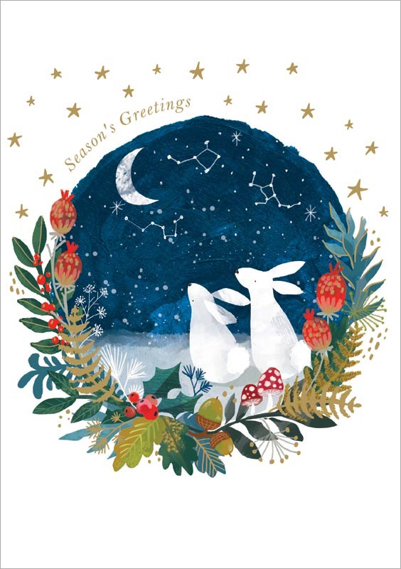 Christmas Rabbits - Christmas Card