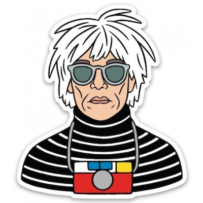 Andy Warhol Die Cut Sticker