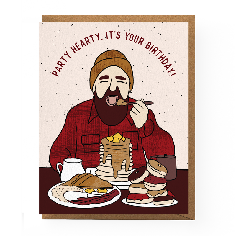 Lumberjack Birthday Card