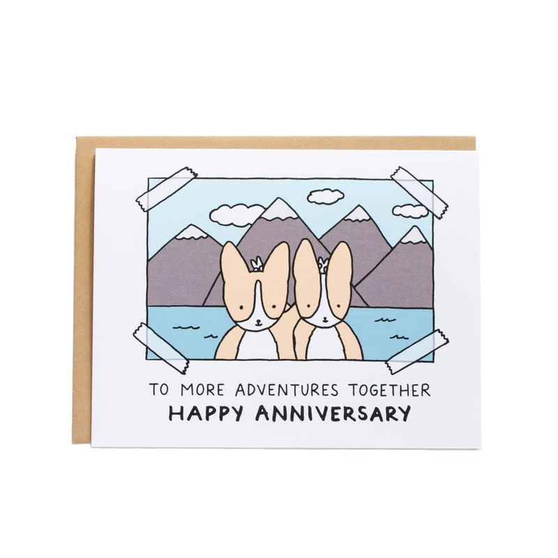 Adventures Bunny Ears Anniversary Card