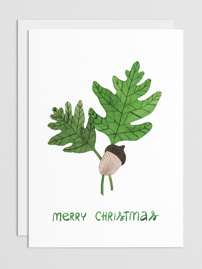 Christmas Acorn Mini Card