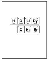 Holiday Cheer Periodic Table Card