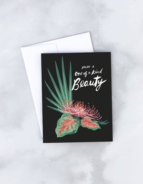 Crysanthemum One of a Kind Beauty Card