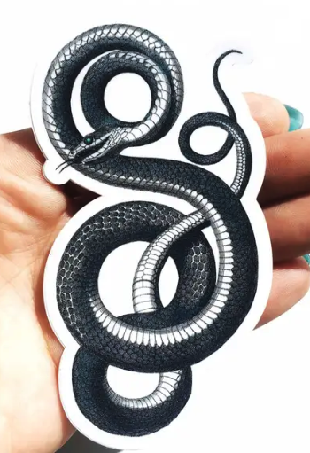 Vintage Snake Sticker