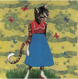 Butterfly Cat Print (8x10)