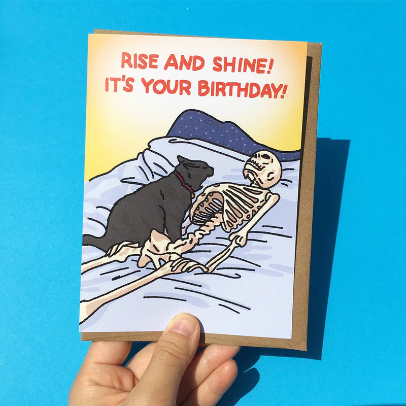 Rise and Shine, It's Your Birthday Cat Card
