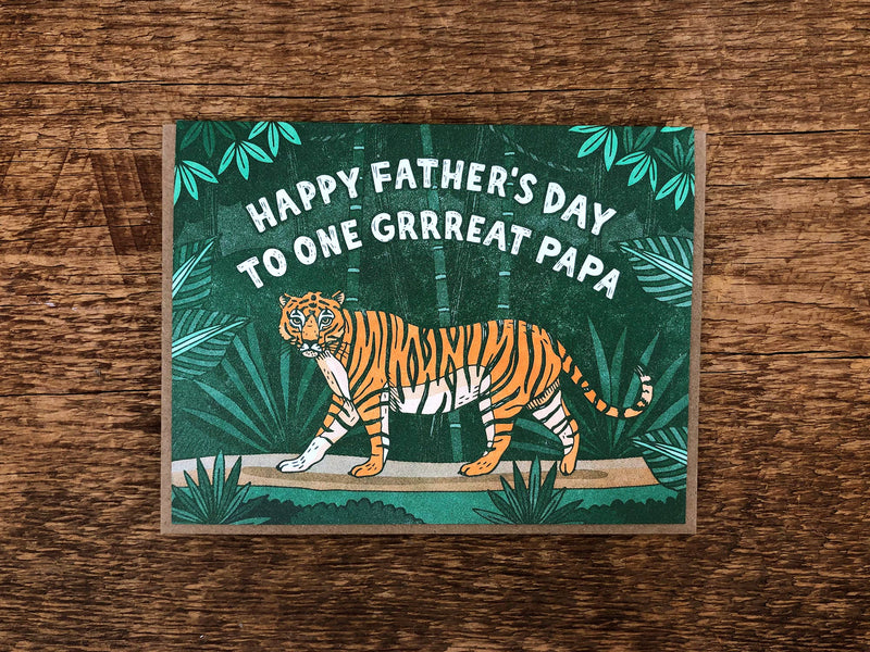Grrreat Tiger Papa Card