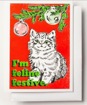 Feline Festive Cards Boxed Set