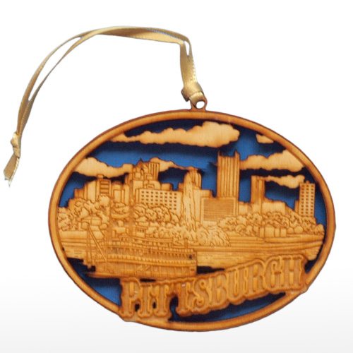 Pittsburgh Wooden Ornament
