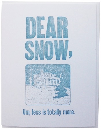 Dear Snow Holiday Card