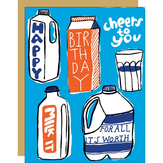 Milk It Birthday Card