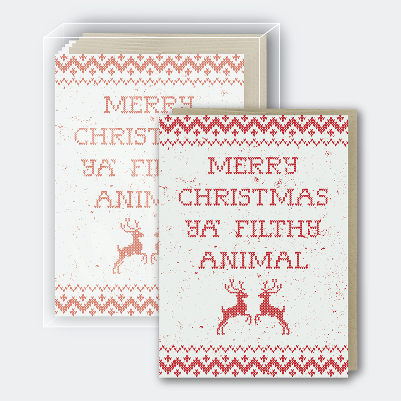 Filthy Animal Holiday Boxed Cards