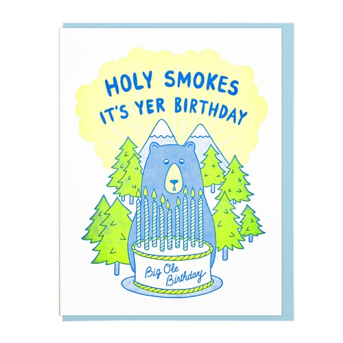 Holy Smokes Birthday Card