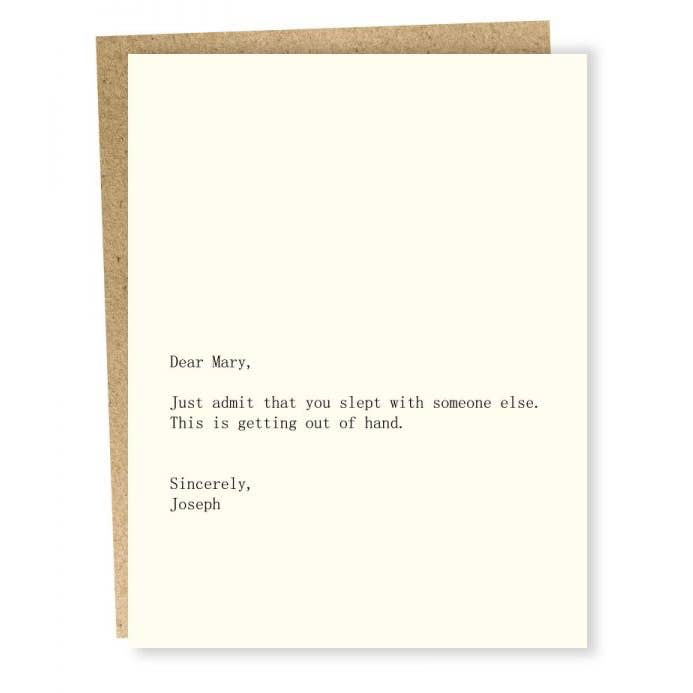 Dear Mary/Joseph Holiday Card
