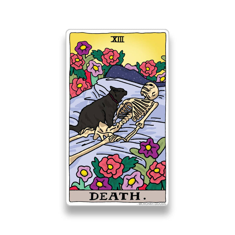 Tarot Cat Meme Sticker - Death