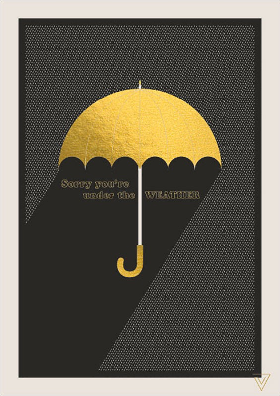 Umbrella - Get Well Card