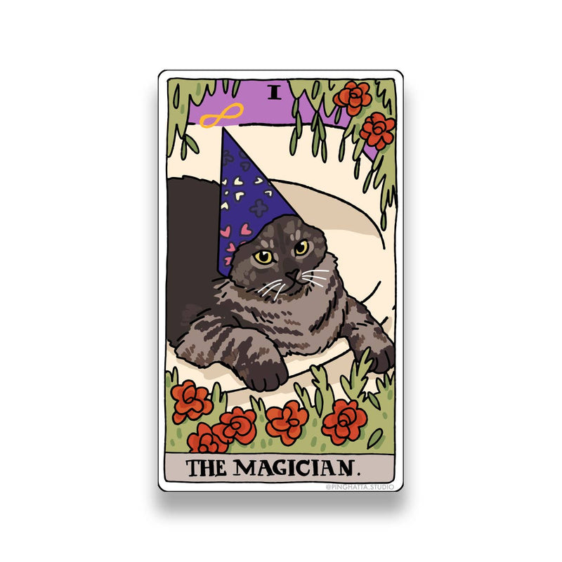 Tarot Cat Meme Sticker - The Magician