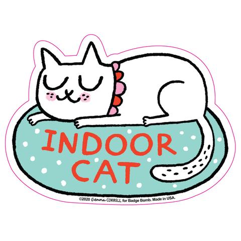 Indoor Cat Sticker