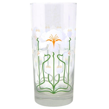 White Iris Collins Glass
