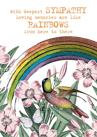 Sympathy Rainbows Card