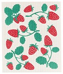 Strawberries Swedish Dishcloth