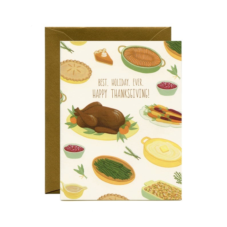 Best. Holiday. Ever. Thanksgiving Card