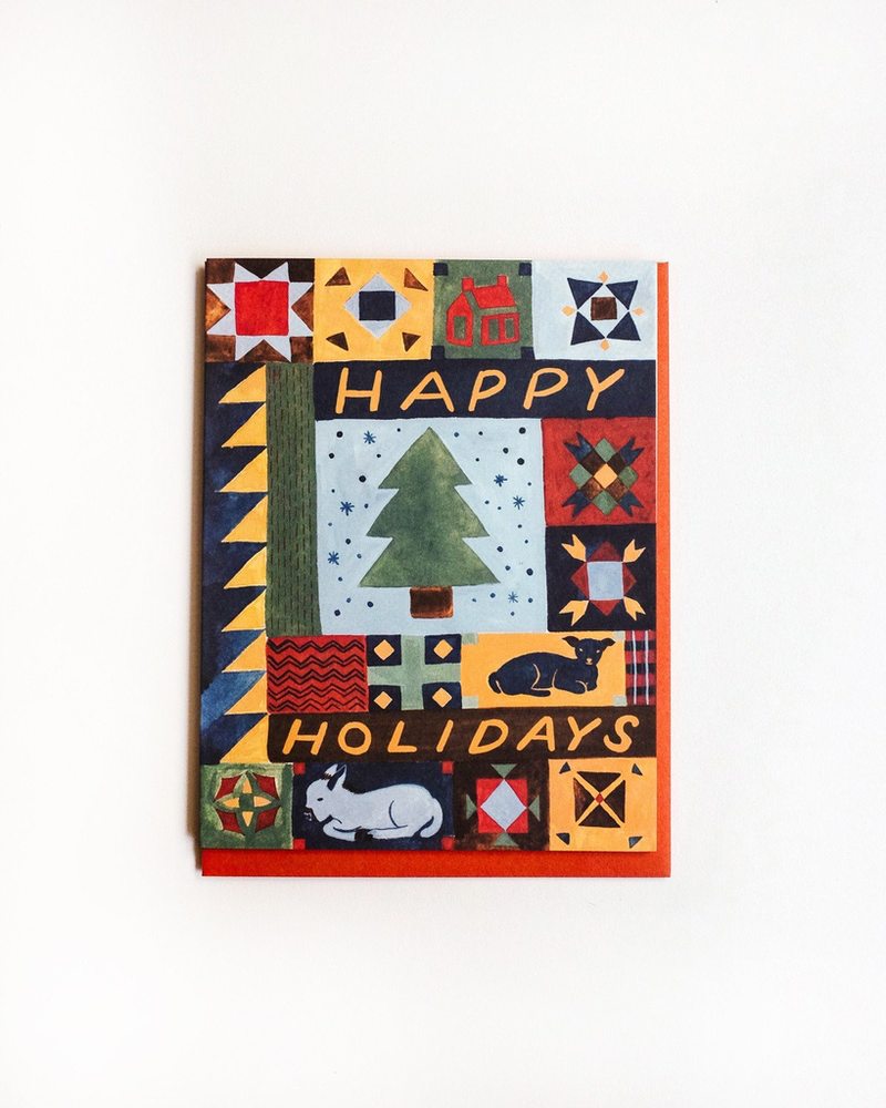 Happy Holidays Quilt Boxed Cards