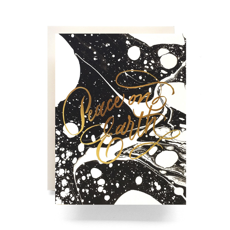 Marble Peace On Earth Card