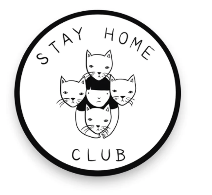 Stay Home Club Vinyl Sticker