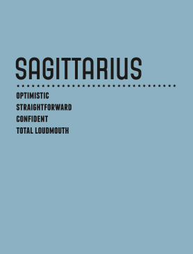 Sign Of the Times Zodiac Birthday Card: Sagittarius
