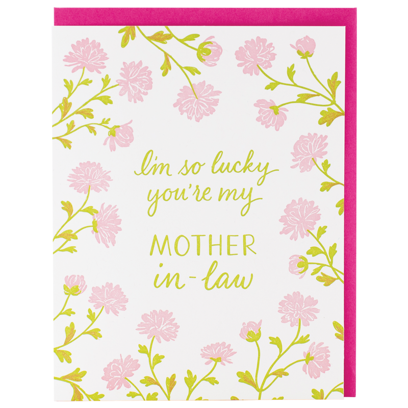Pink Mums Mother-in-law Mother's Day Card
