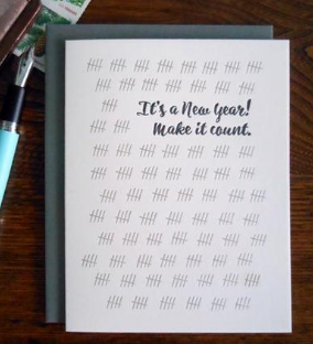 Make It Count New Year Card