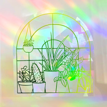 Plant Window Rainbow Sun Catcher
