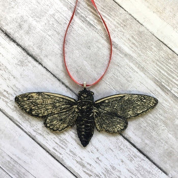 Cicada Engraved Ornament