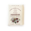 Flower Zodiac Sticker Card Set - Aquarius