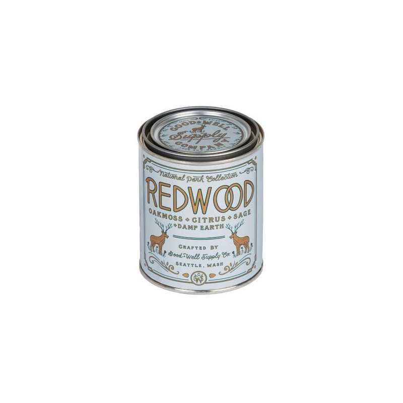 Redwood Wood Wick Soy Candle (8oz)