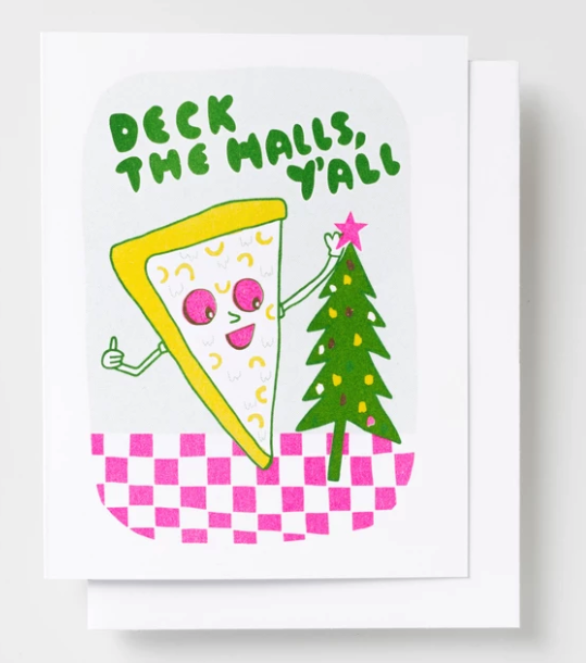 Deck the Halls (Pizza) Holiday Card