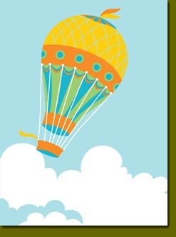 Hot Air Balloon Get Well Card