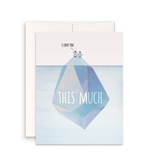 Penguin Iceberg Love Card
