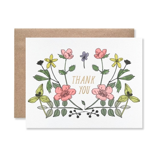Thank You Wildflower Card