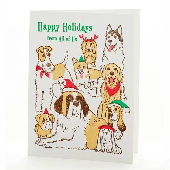 Dogs Holiday Note Card