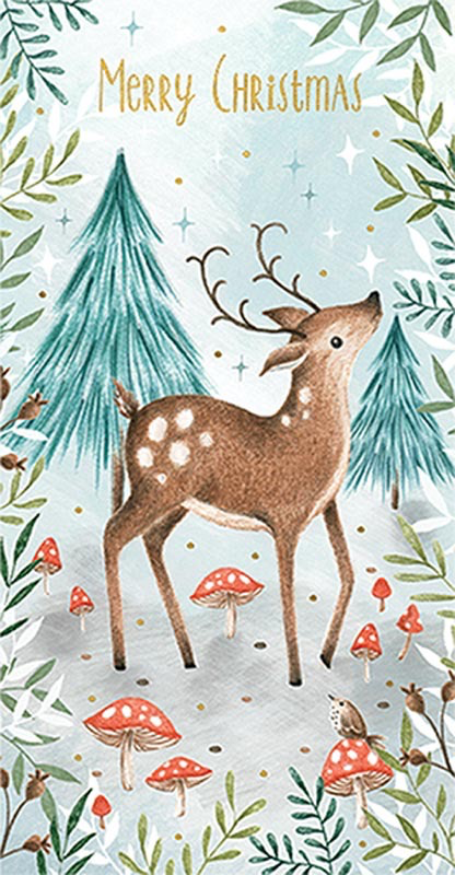 Deer Money Wallet - Christmas Card
