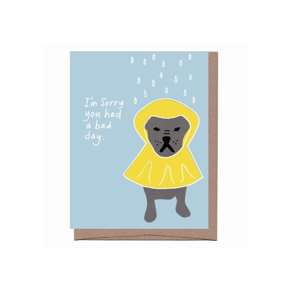 Dog Raincoat Card