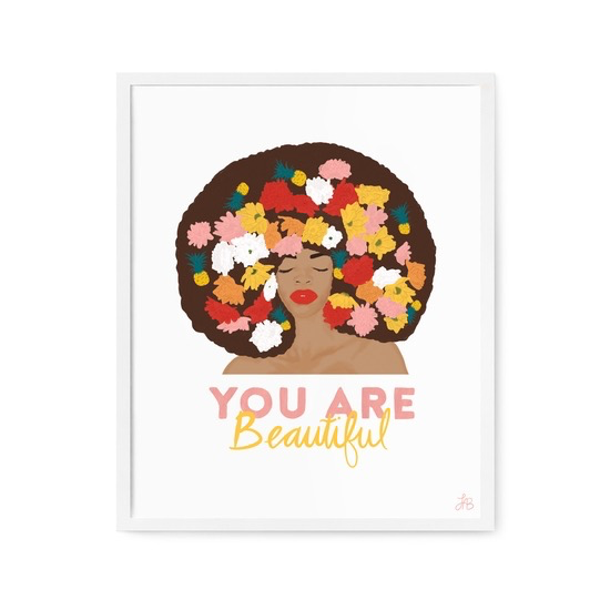 You Are Beautiful Art Print (8" x 10")