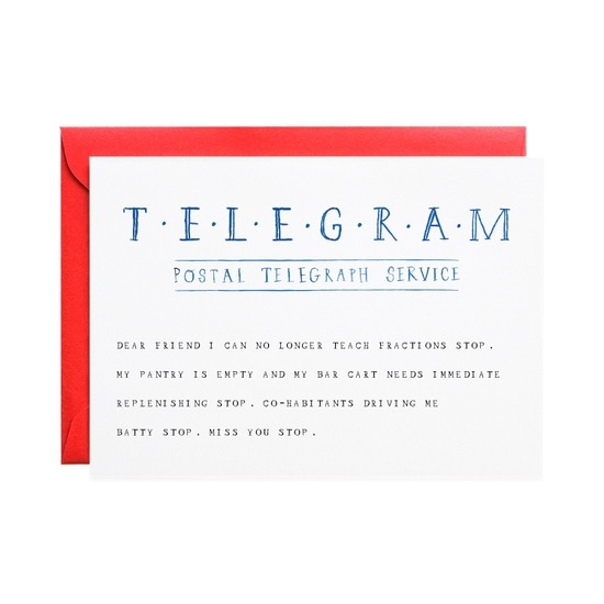 Telegram Stop Card
