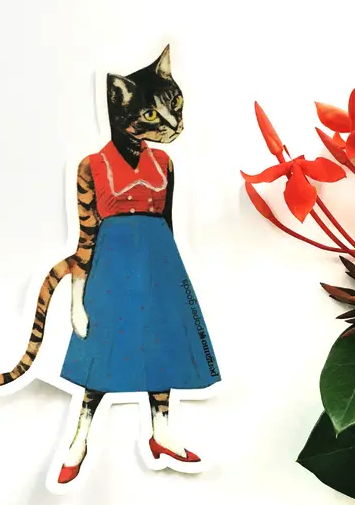 Cat Lady Vinyl Sticker