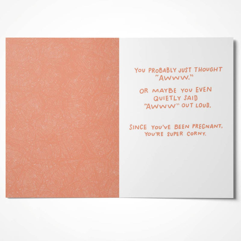 Brown Bear Baby Shower Sarcastic Card