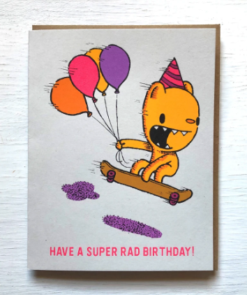 Skateboard Birthday Card