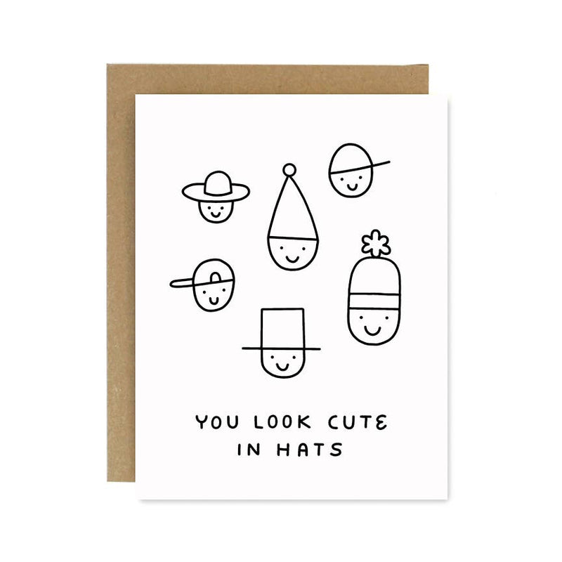 You Look Cute in Hats Card